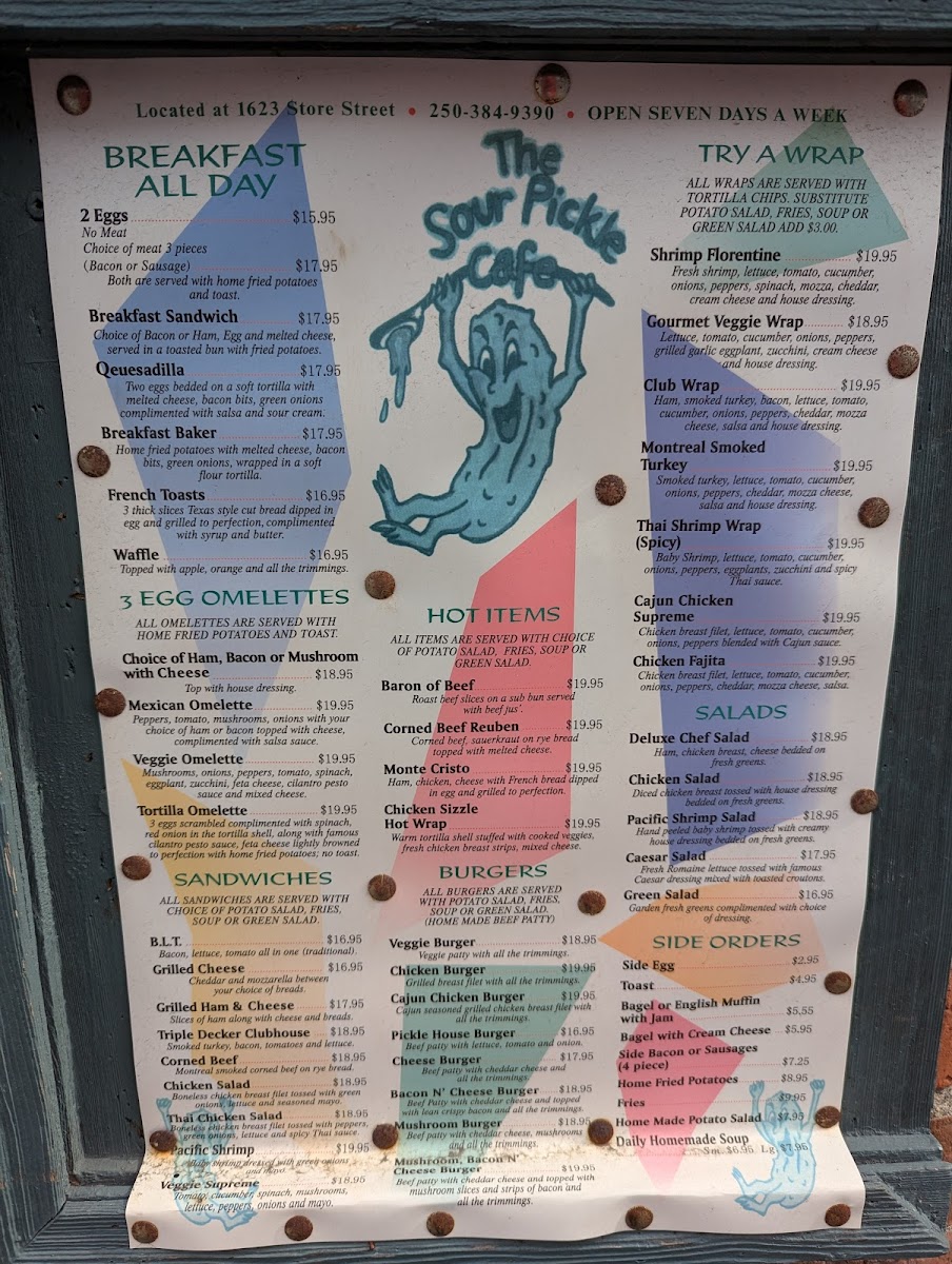 Menu Sour Pickle Cafe-1