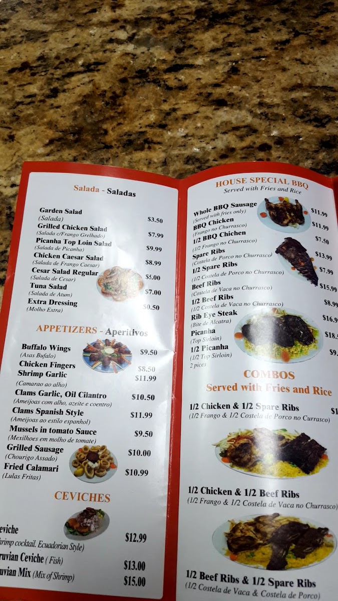 Menu South Barbeque Restaurant-2