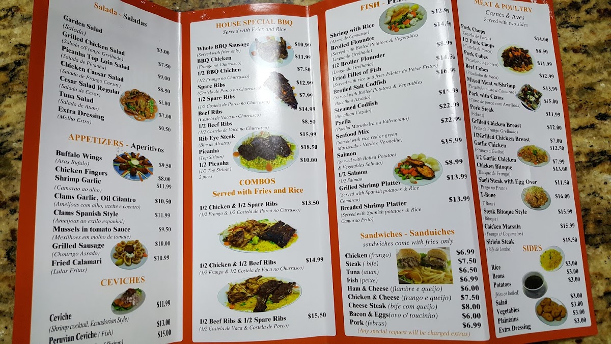 Menu South Barbeque Restaurant-3