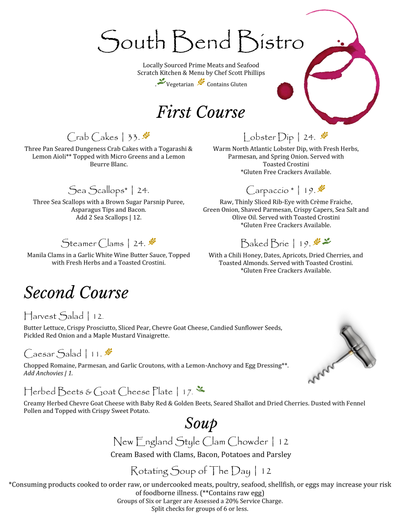Menu South Bend Bistro-1