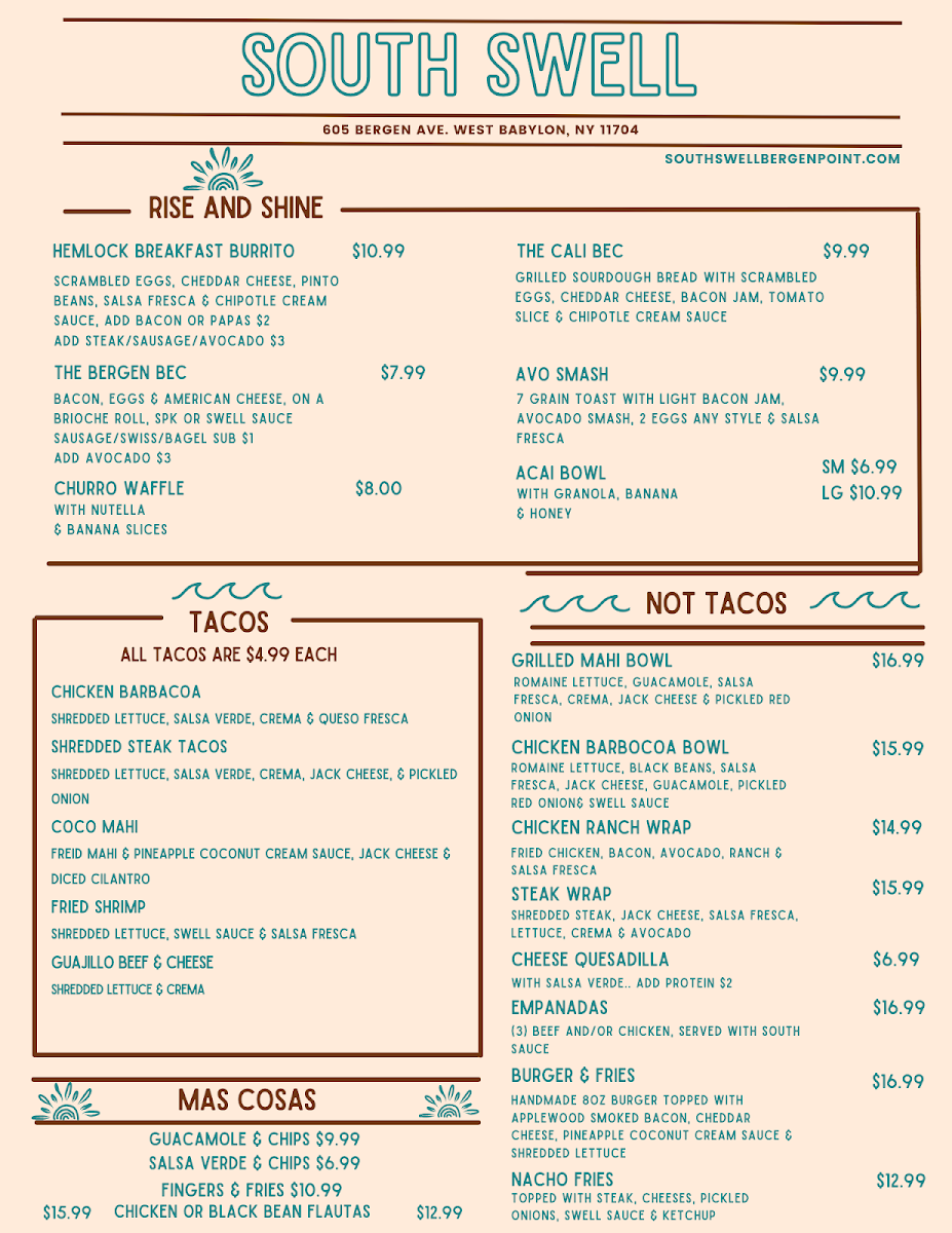 Menu South Swell-1