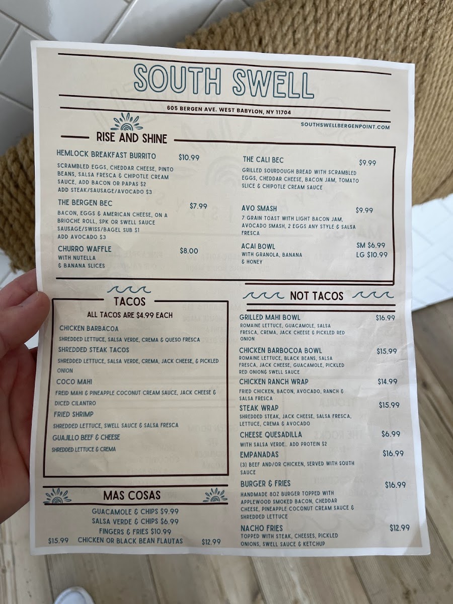 Menu South Swell-3