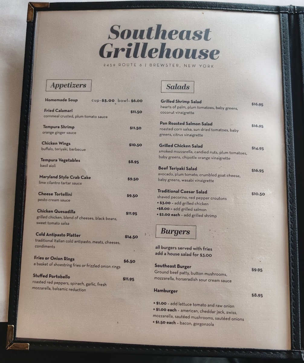 Menu Southeast Grille House-6