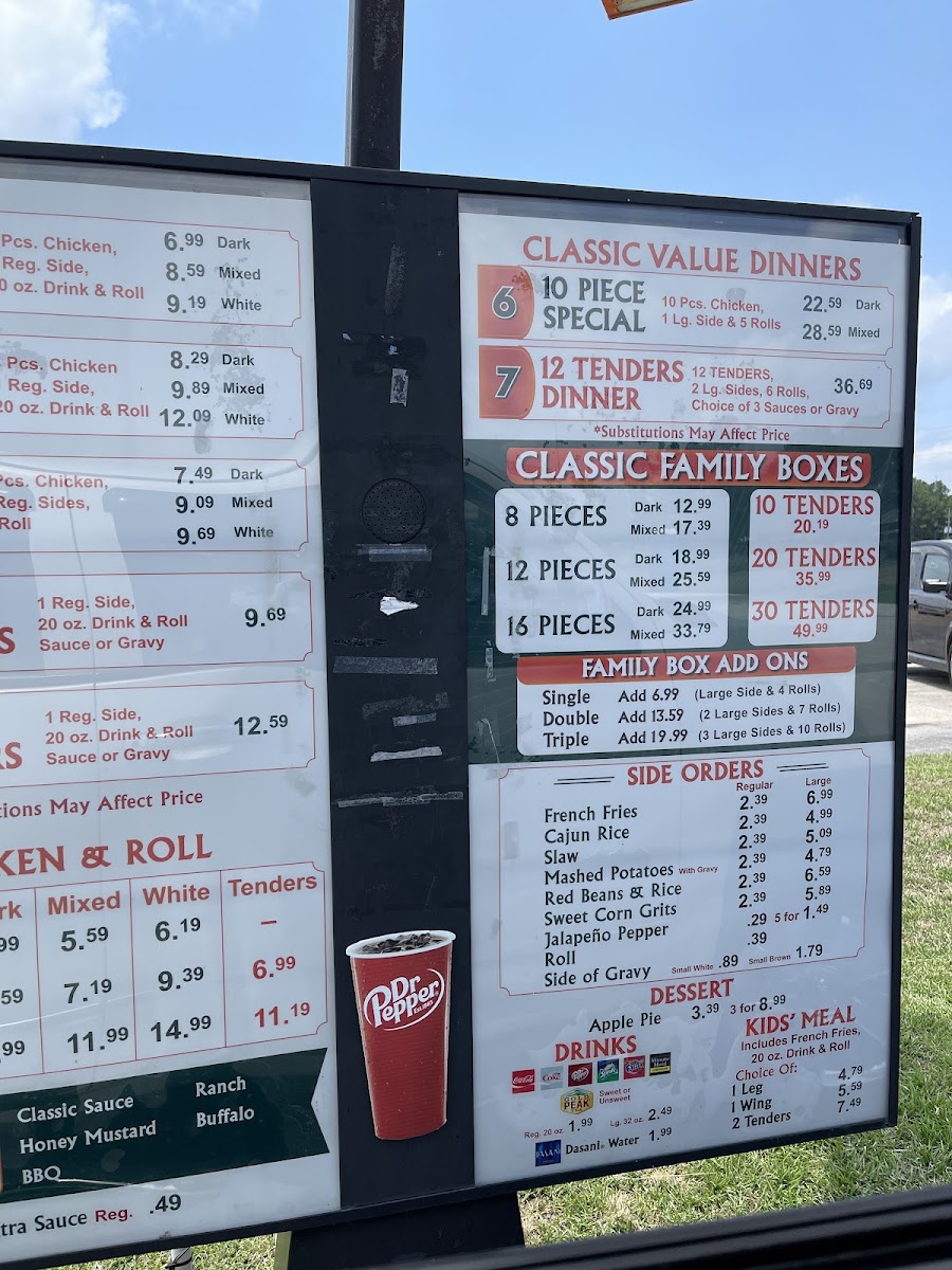 Menu Southern Classic Chicken-1