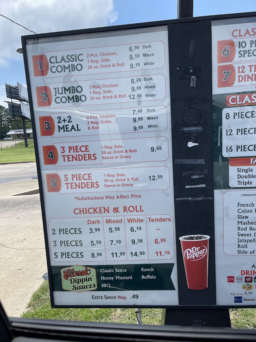Menu Southern Classic Chicken-2