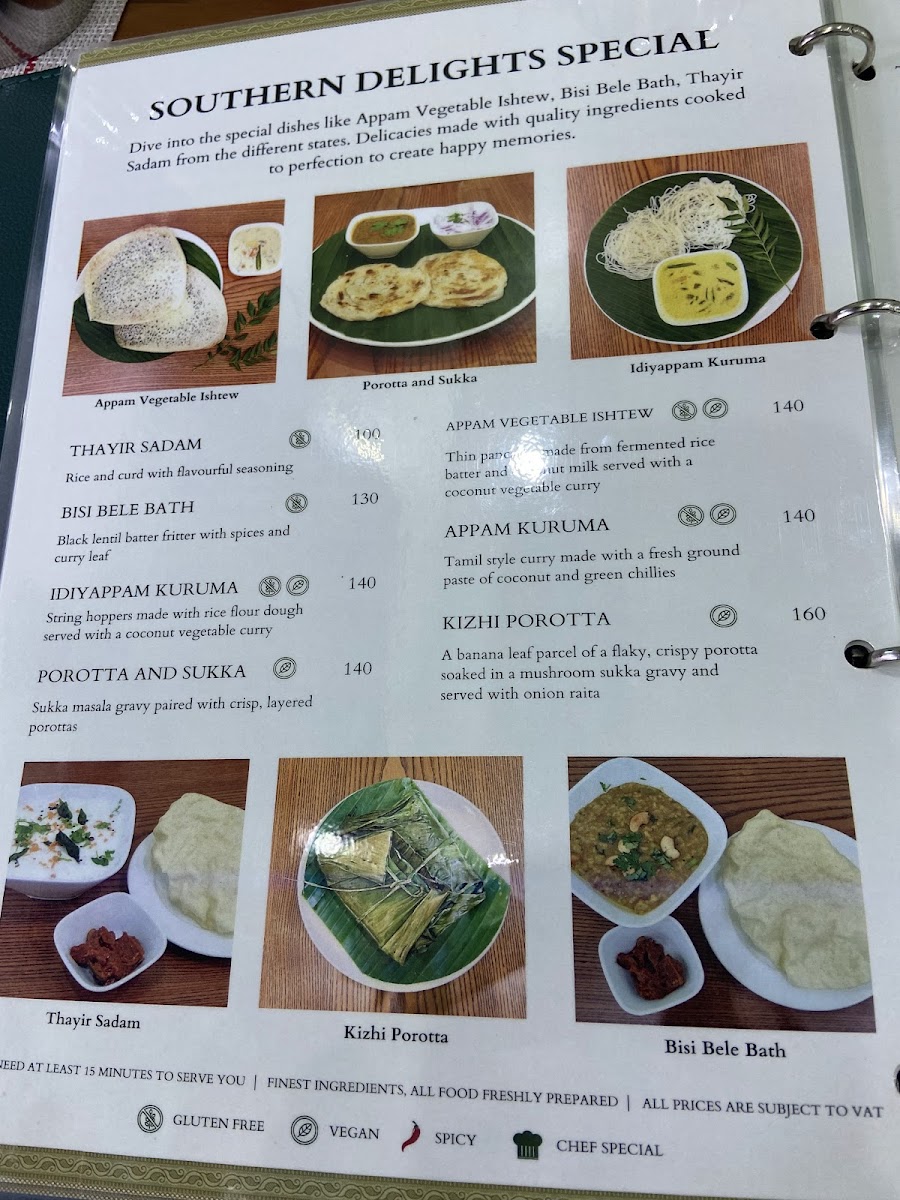 Menu Southern Delights - Pure Vegetarian South Indian-5