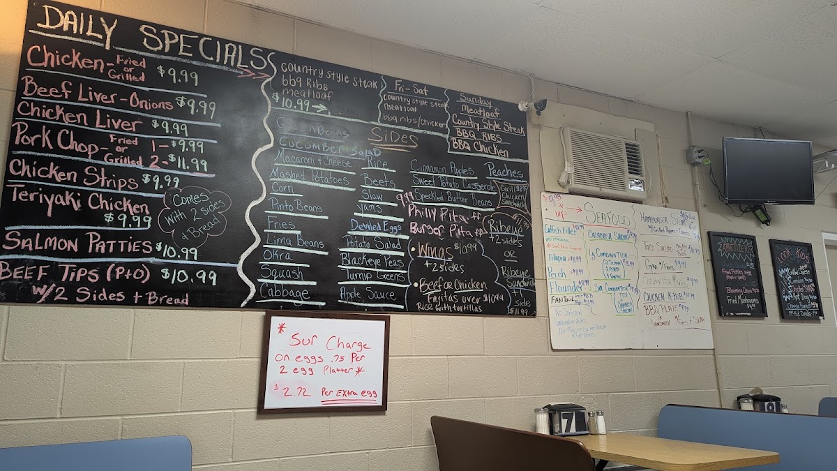 Menu Southern Grill 321-10