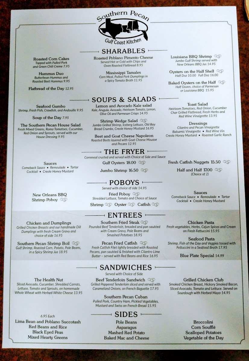 Menu Southern Pecan - Gulf Coast Kitchen-10