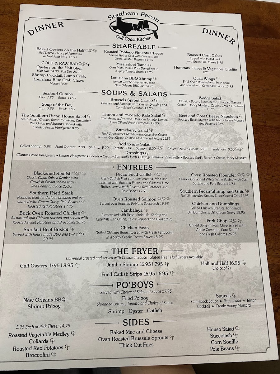 Menu Southern Pecan - Gulf Coast Kitchen-6