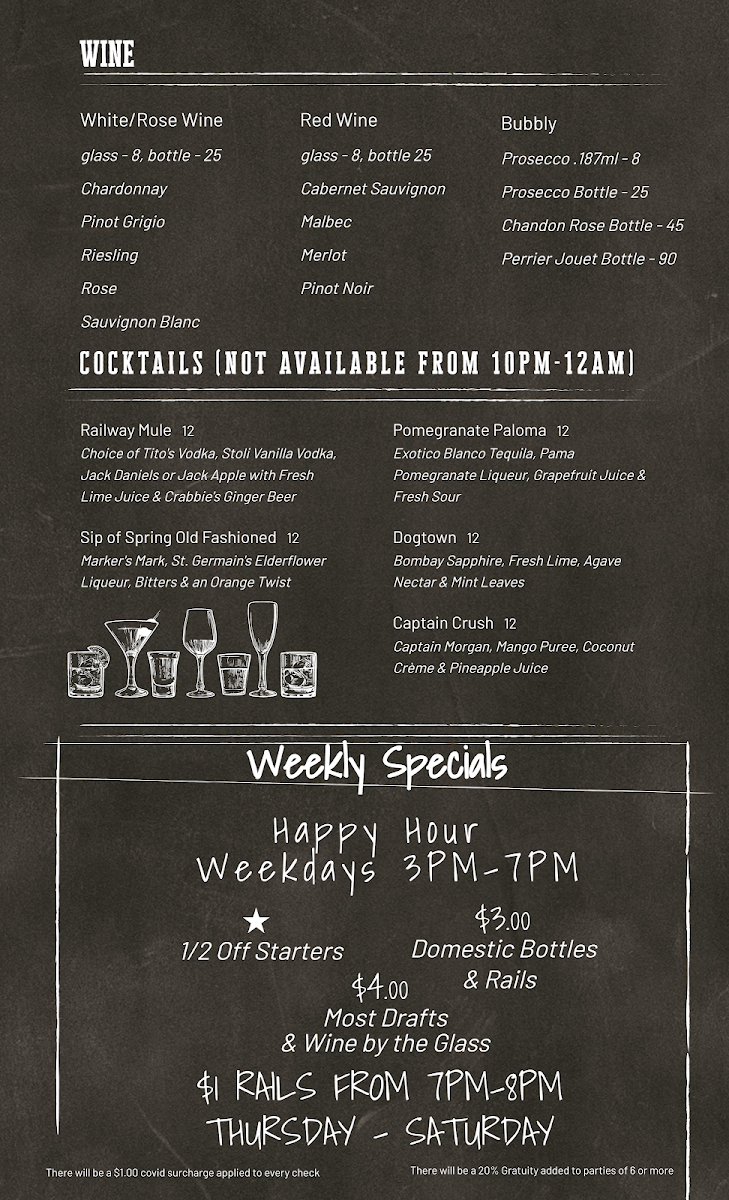Menu Southern Railway Taphouse-1