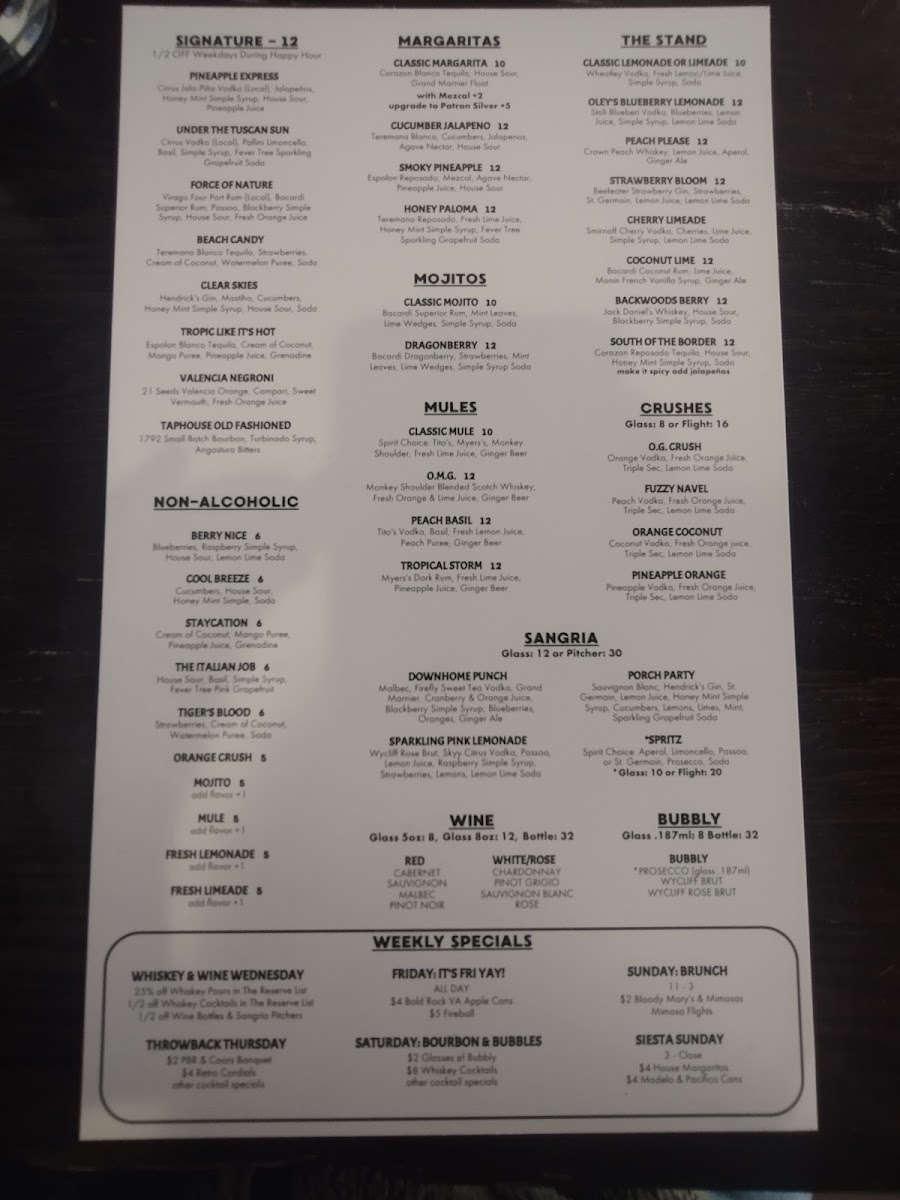 Menu Southern Railway Taphouse-10