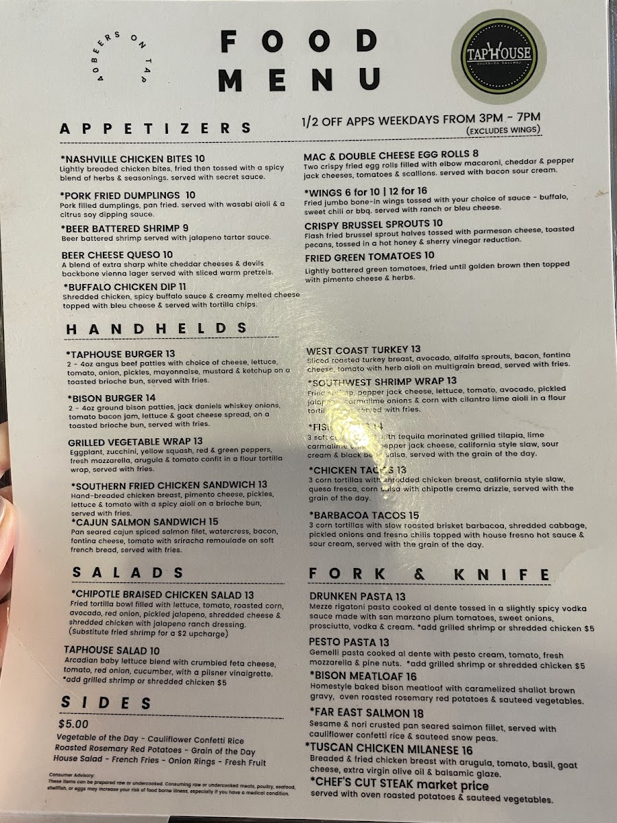 Menu Southern Railway Taphouse-7