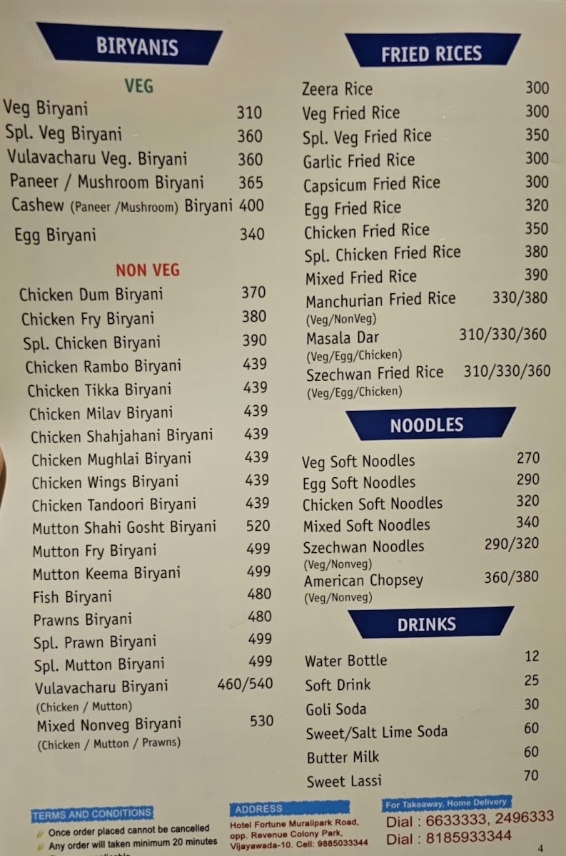 Menu Southern Spice Family Restaurant & Conference Halls-4