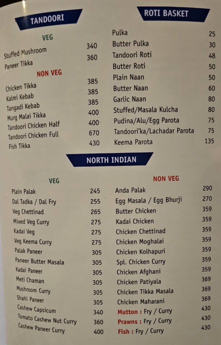 Menu Southern Spice Family Restaurant & Conference Halls-5