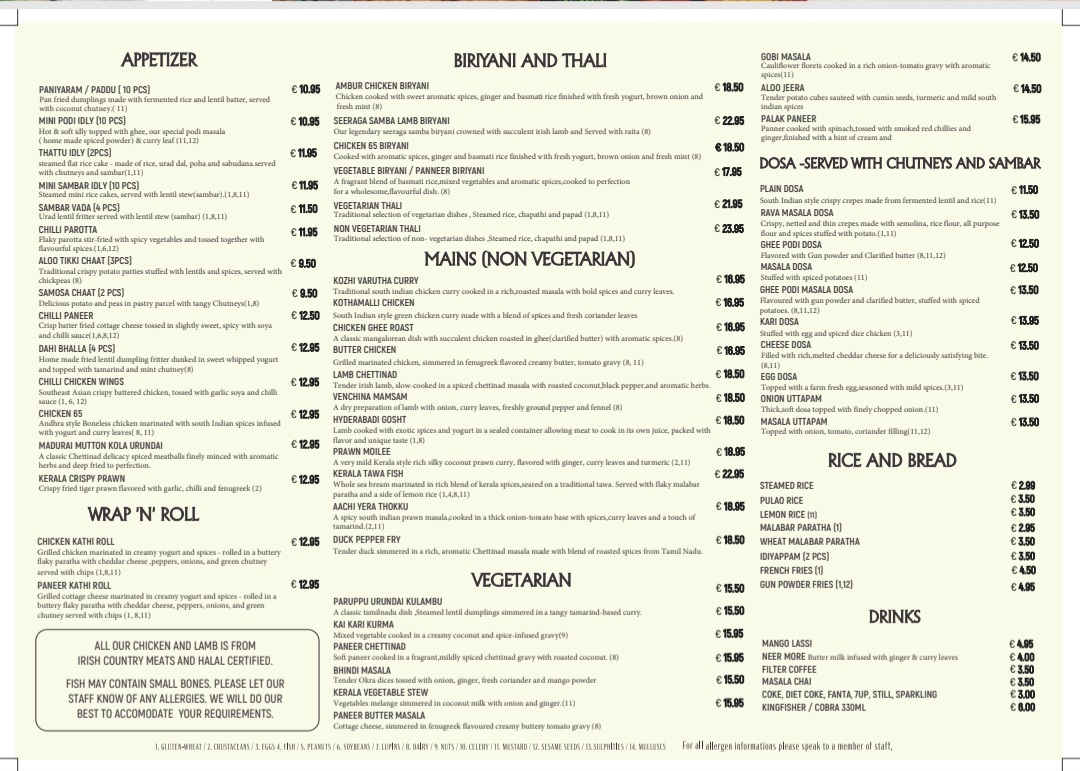 Menu Southern Spices-1
