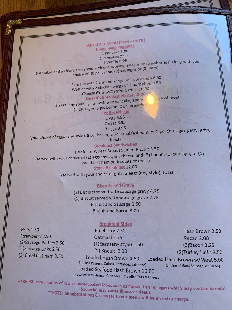 Menu Southern Style Restaurant & Catering-1