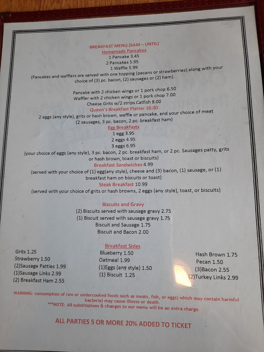 Menu Southern Style Restaurant & Catering-3