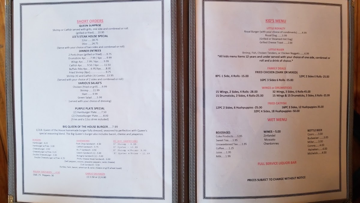 Menu Southern Style Restaurant & Catering-8