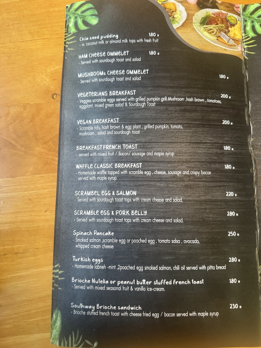 Menu Southway Coffee Bar-1