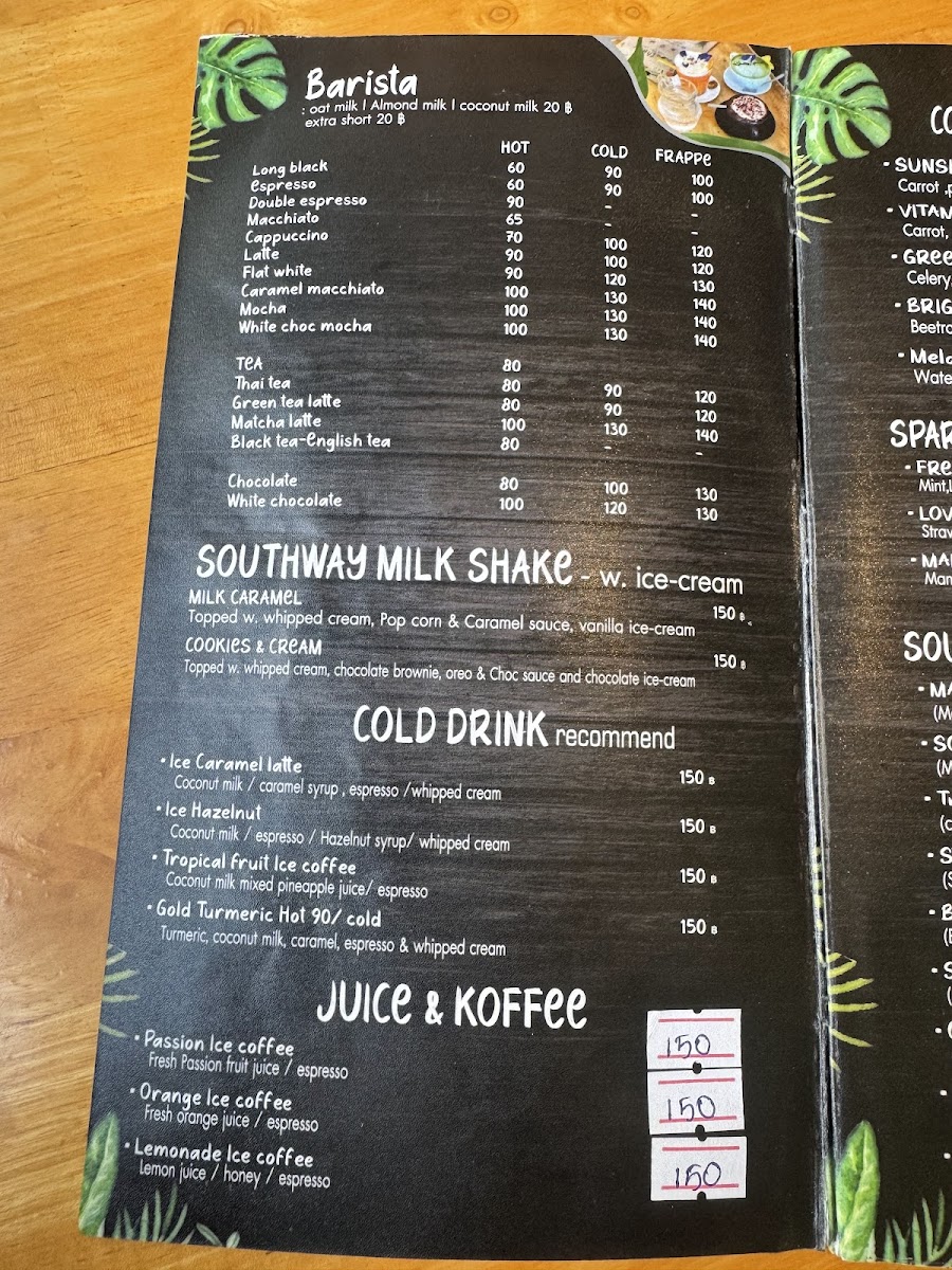 Menu Southway Coffee Bar-2