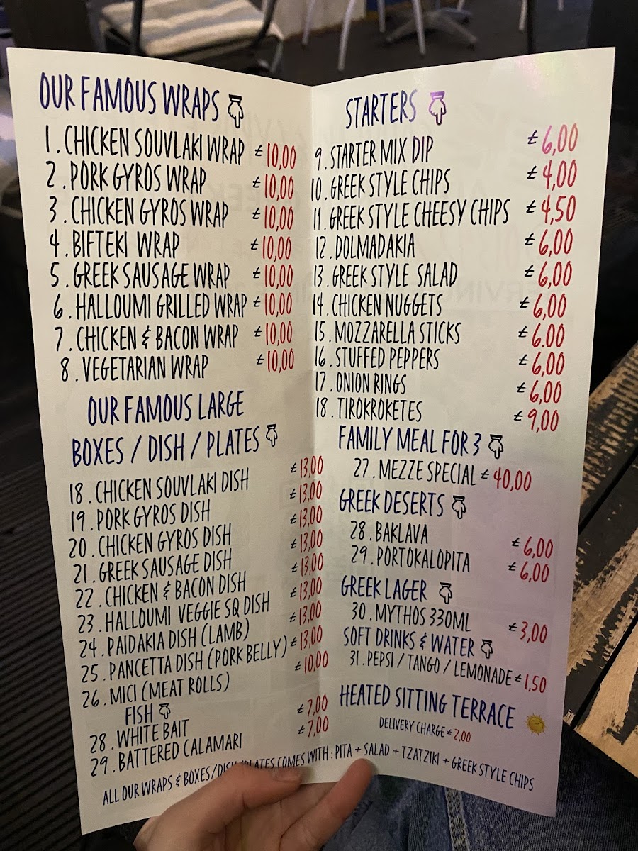 Menu Souvlaki And Gyros Exeter ️-1