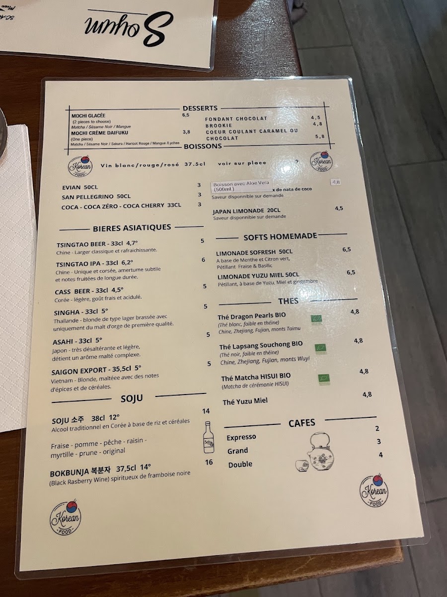 Menu Soyum - Poulet Frit Coréen-2