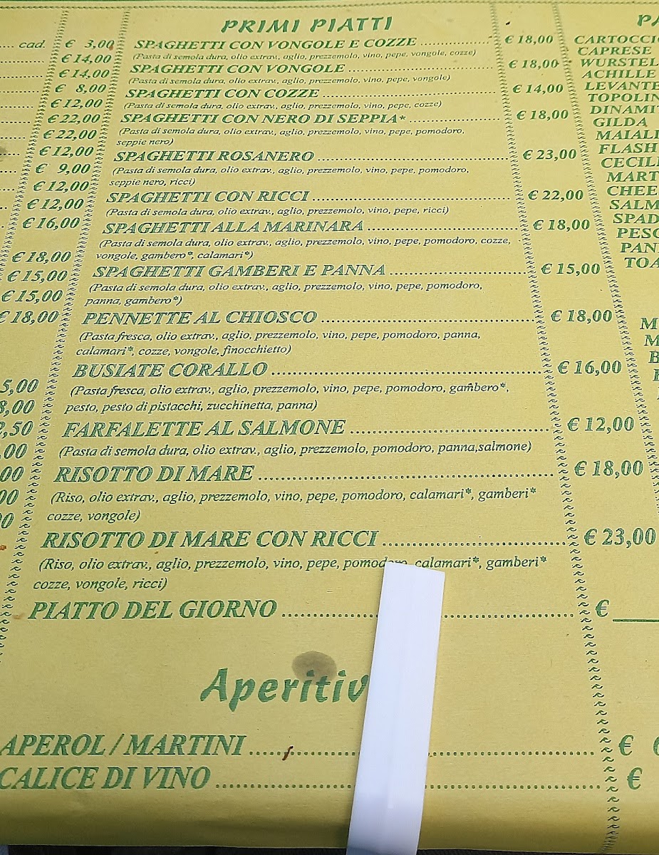 Menu Spaghetteria Da Angelo E Serafino-2