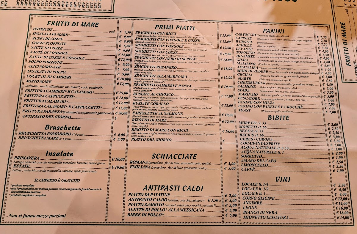 Menu Spaghetteria Da Angelo E Serafino-6