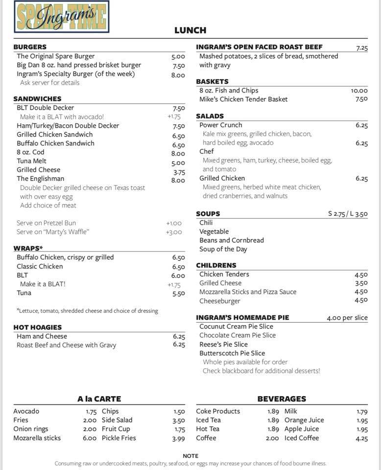 Menu Spare-Time Grill-2