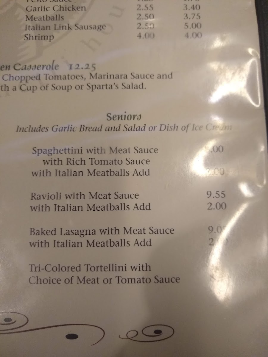 Menu Sparta's Pizza & Pasta House - Bothell-10