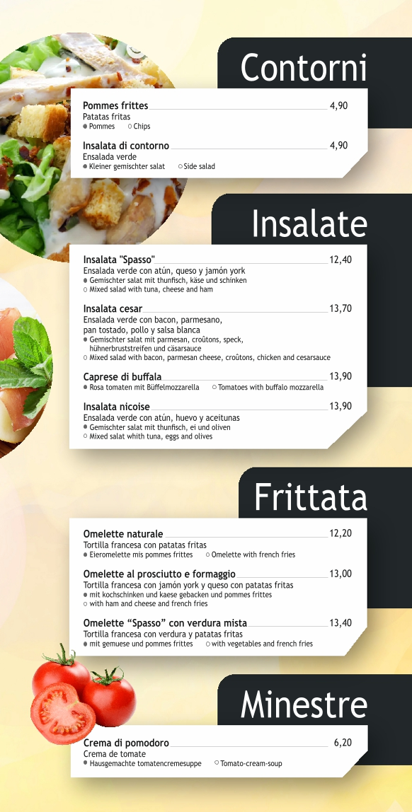 Menu Spasso Calpe | Restaurante Italiano - Pizzería-7