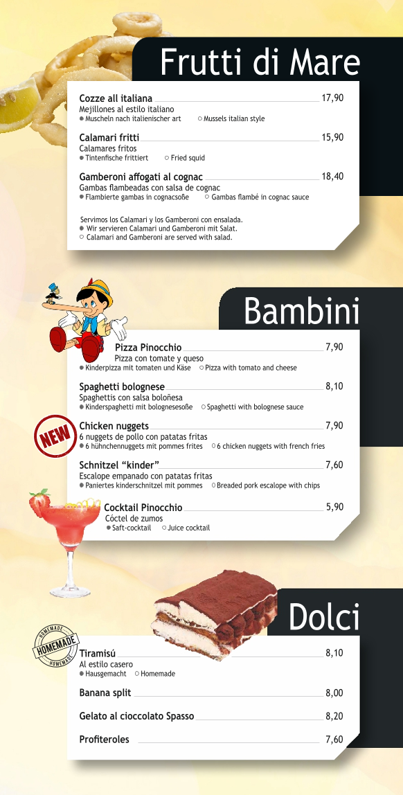 Menu Spasso Calpe | Restaurante Italiano - Pizzería-8