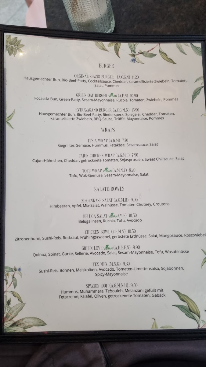 Menu Spazio Cafe-9
