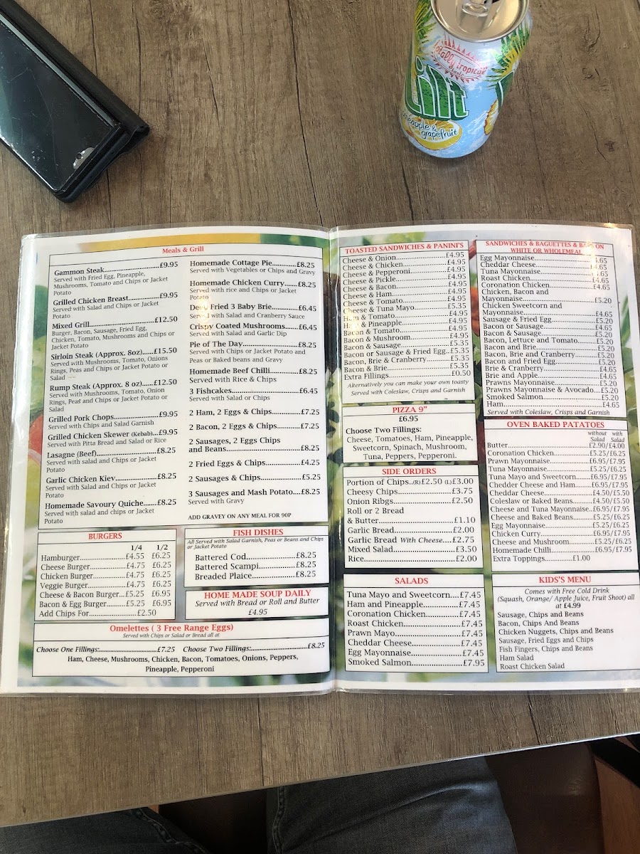 Menu Spencer's Cafe - Cheltenham-3