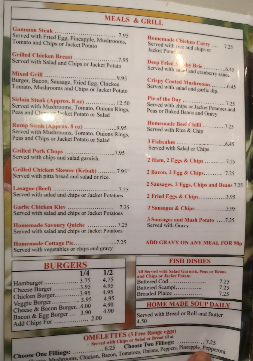 Menu Spencer's Cafe - Cheltenham-7