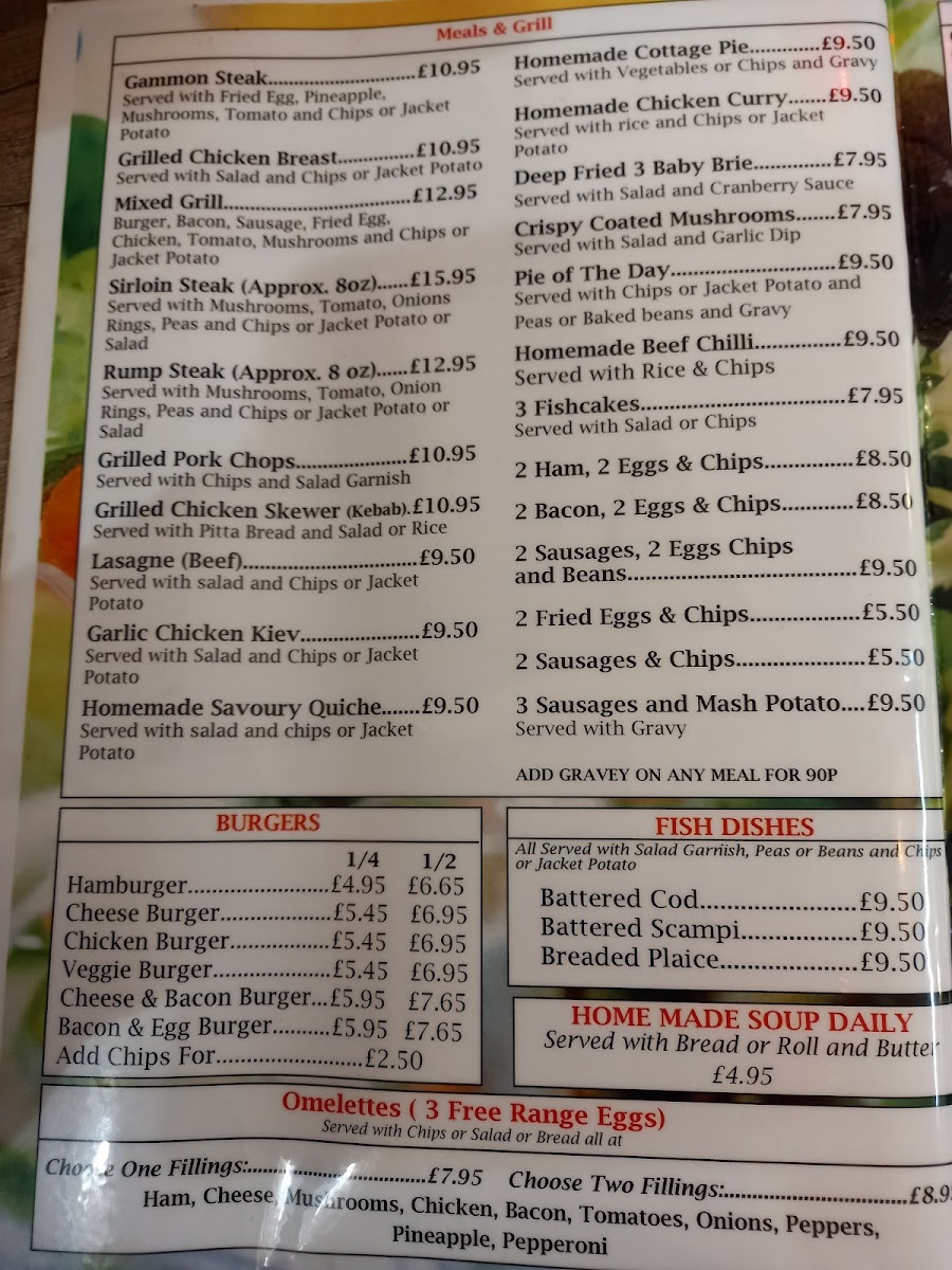 Menu Spencer's Cafe - Cheltenham-8