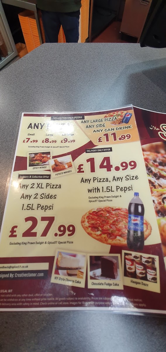 Menu Spice 37-1