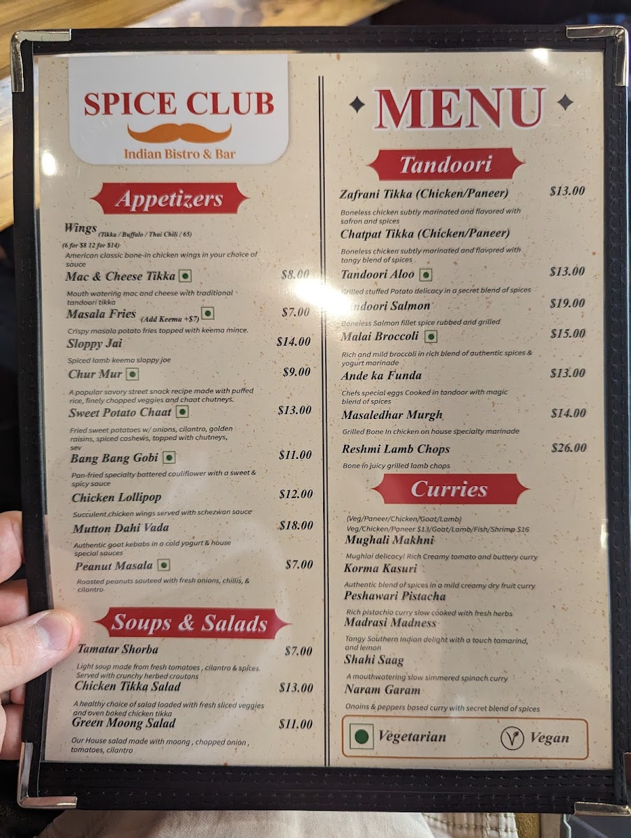 Menu Spice Club-6