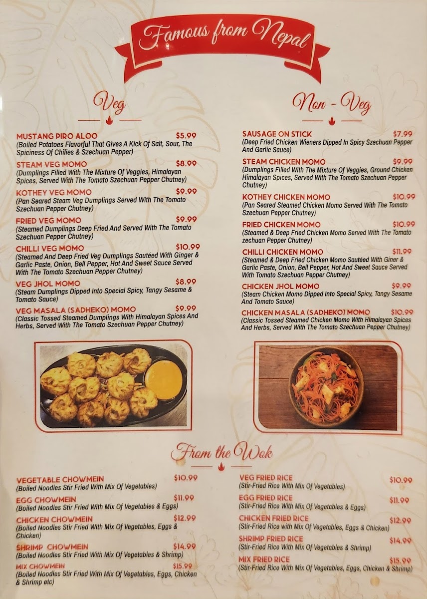Menu Spice Creations Indian And Nepalese Restaurant-5