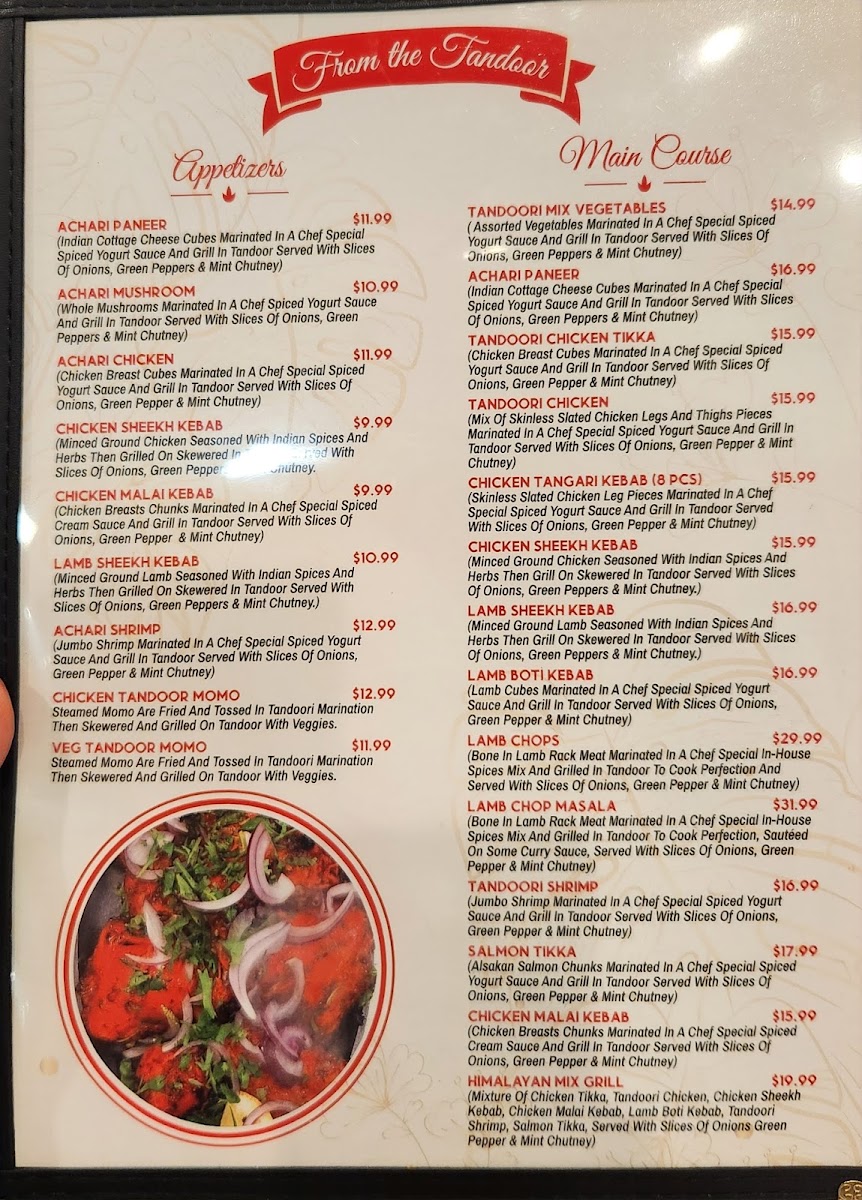 Menu Spice Creations Indian And Nepalese Restaurant-6