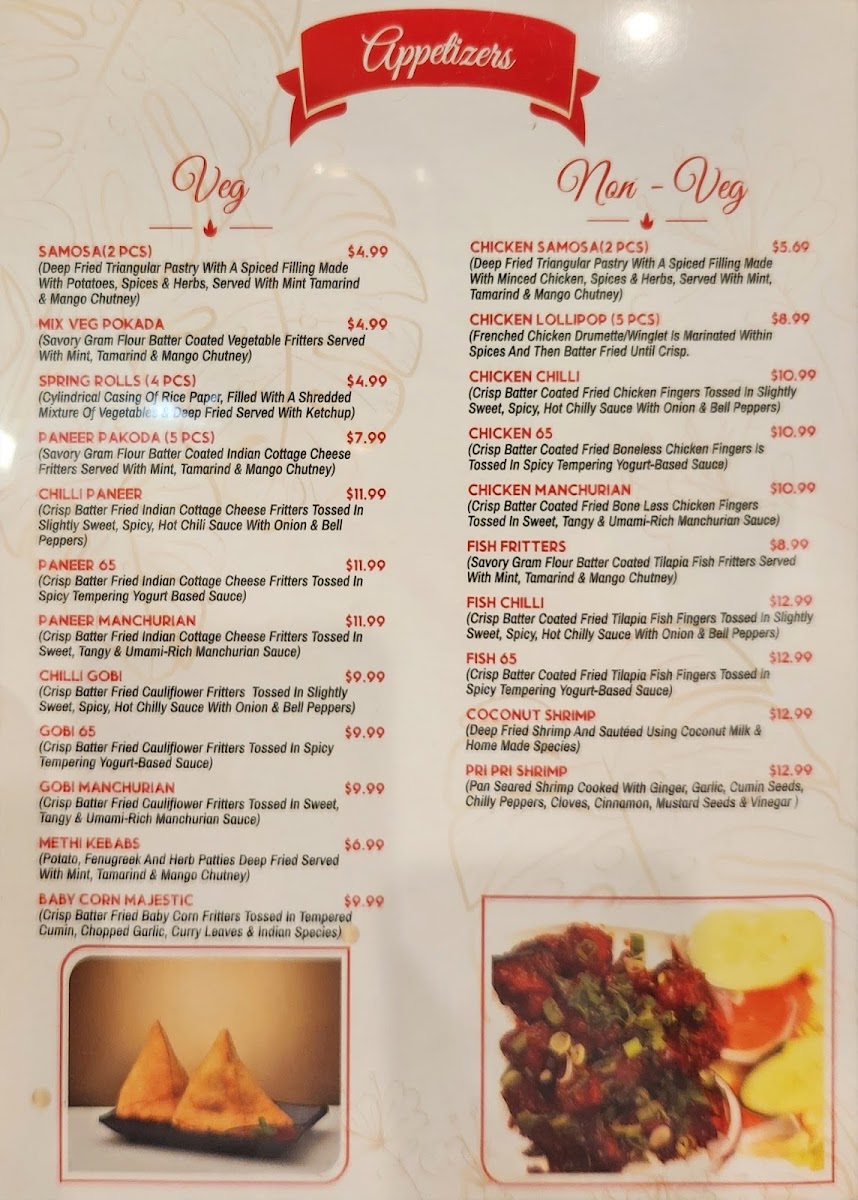 Menu Spice Creations Indian And Nepalese Restaurant-8