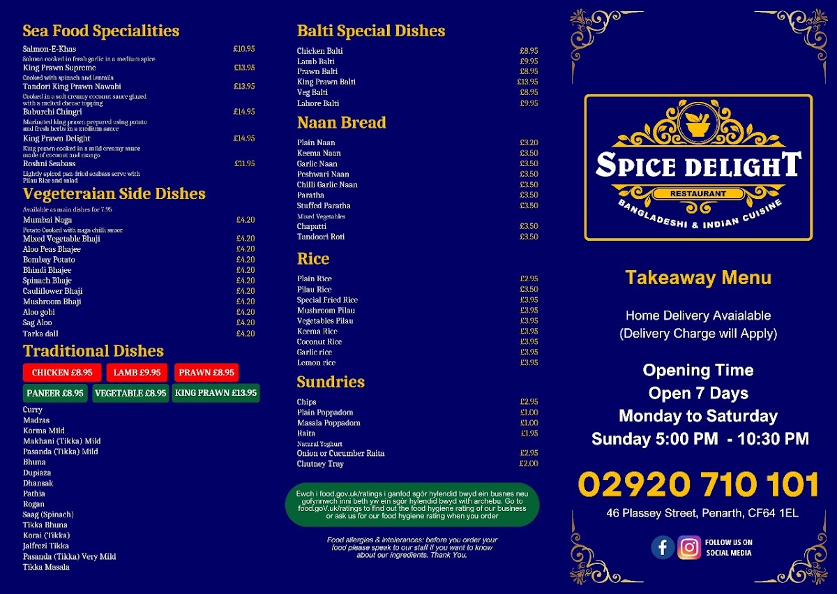 Menu Spice Delight-2