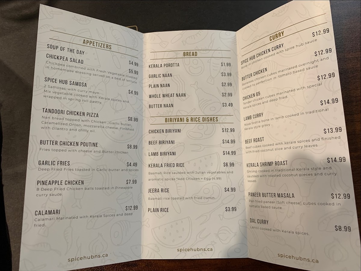 Menu Spice Hub Indian Kitchen-4