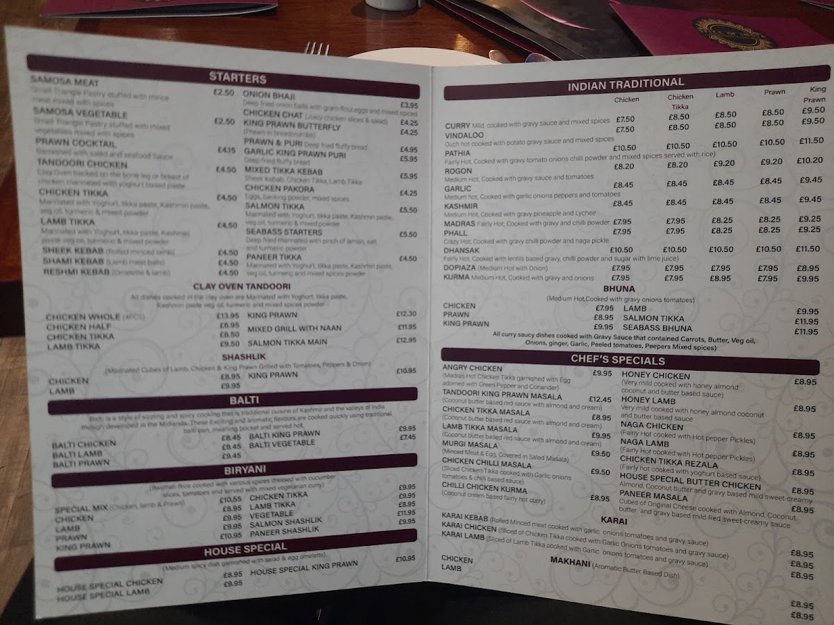 Menu Spice Of India-3