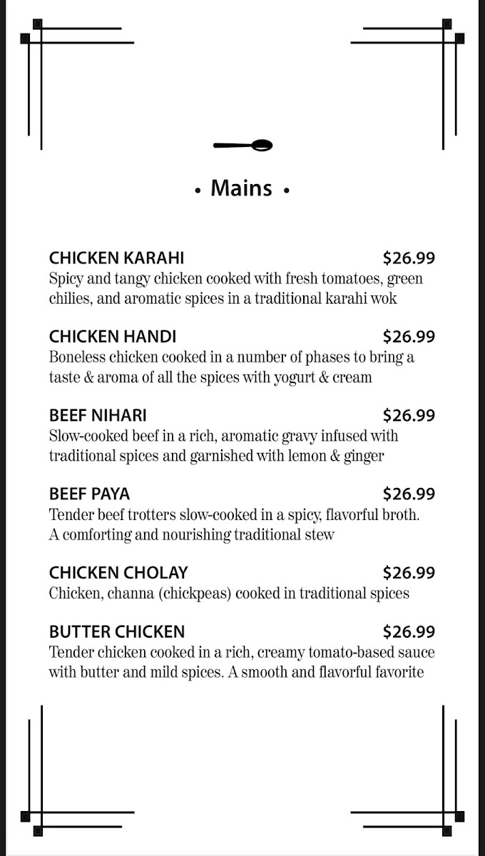 Menu Spice & Spoon-3