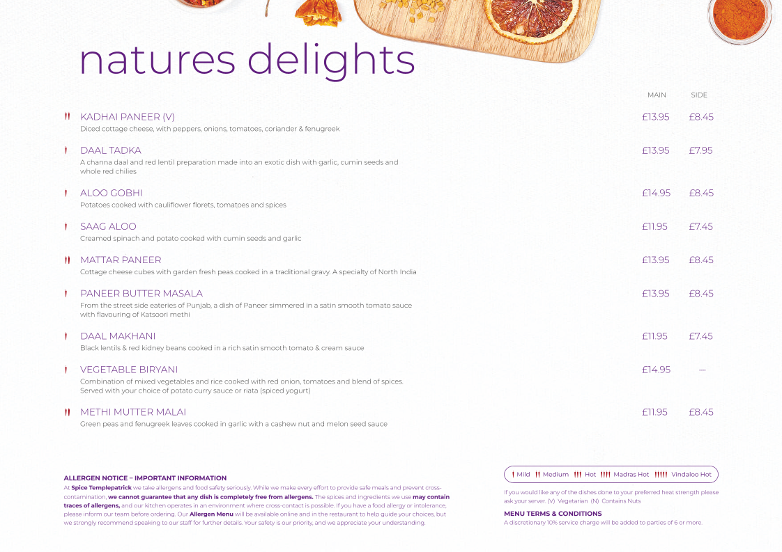 Menu Spice Templepatrick-6