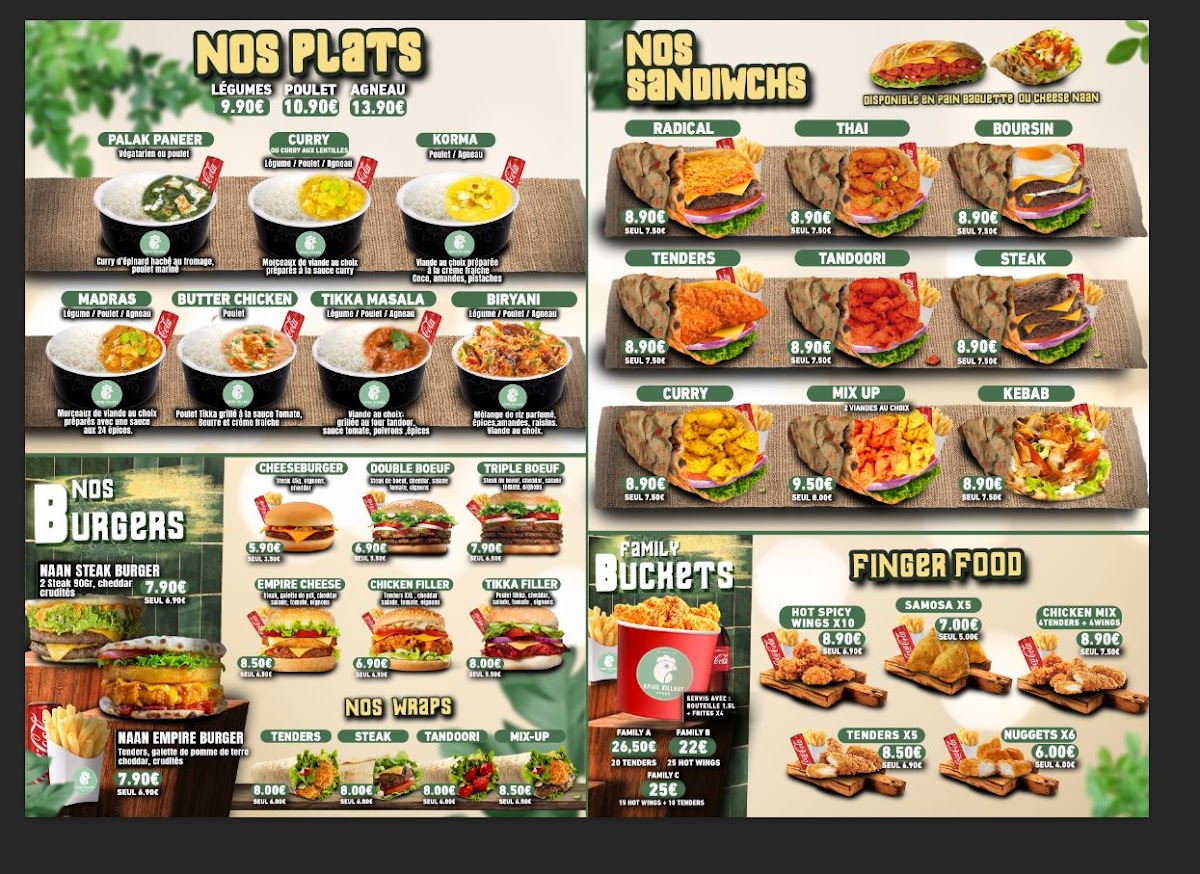 Menu Spice Village-1