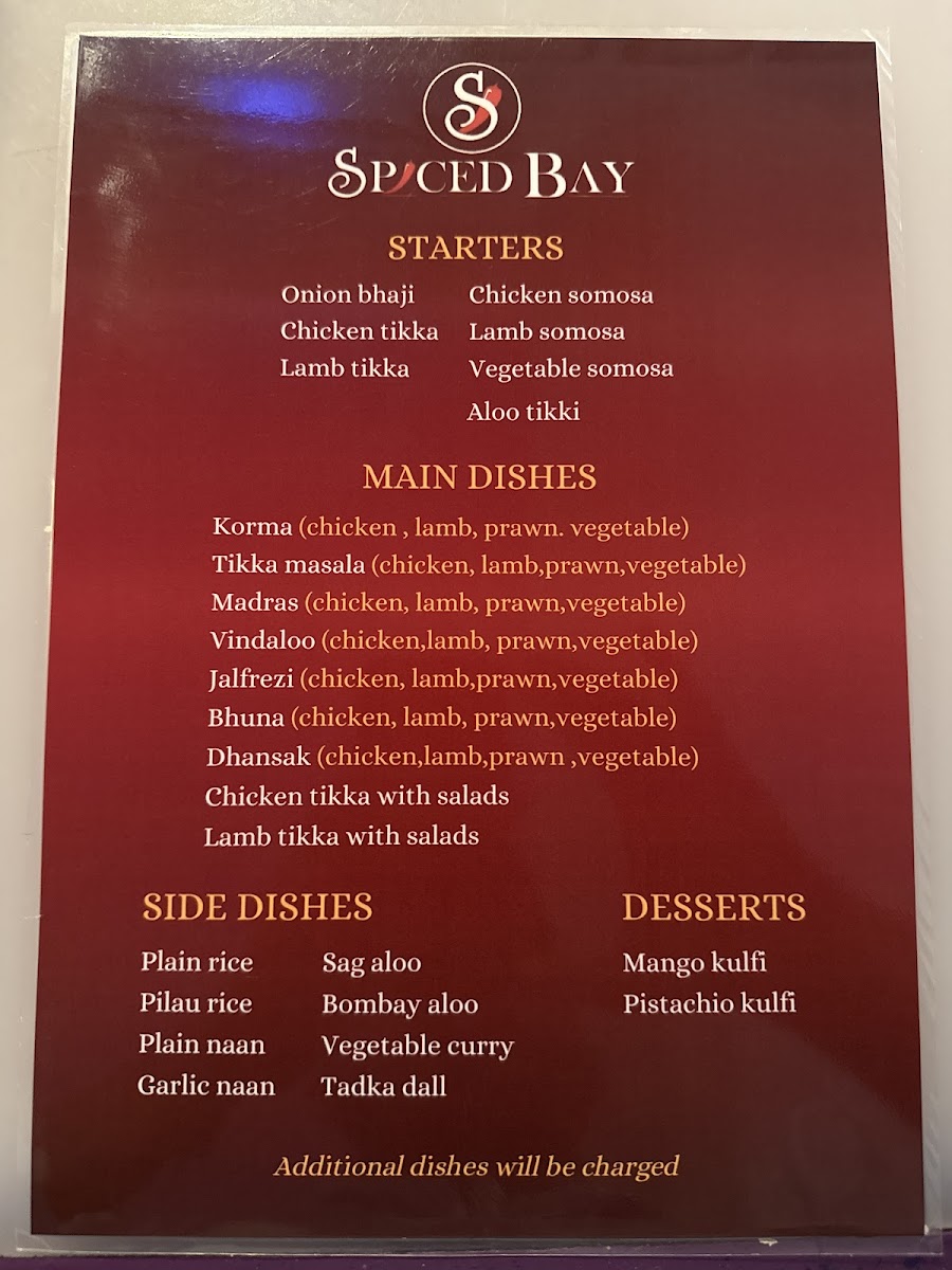 Menu Spiced Bay Indian & Bangladeshi Restaurant-3