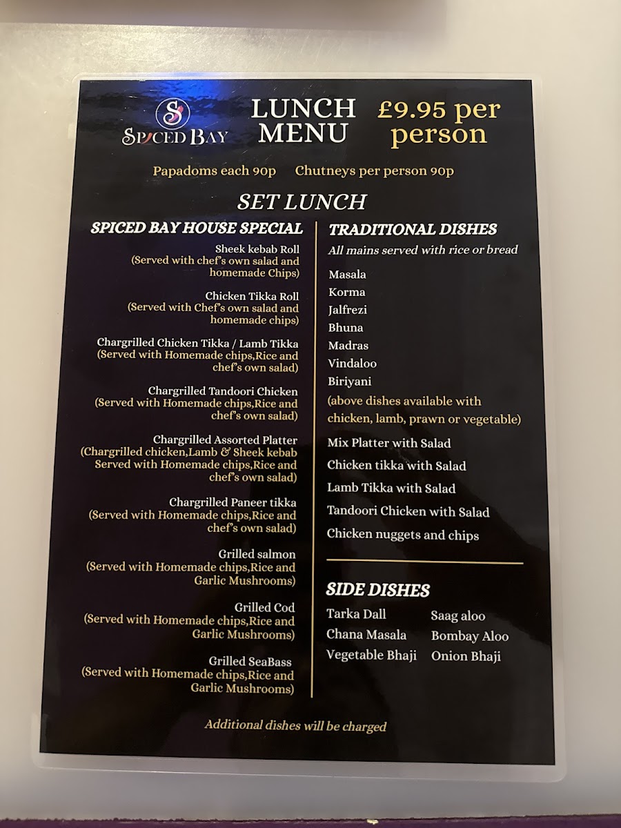 Menu Spiced Bay Indian & Bangladeshi Restaurant-4