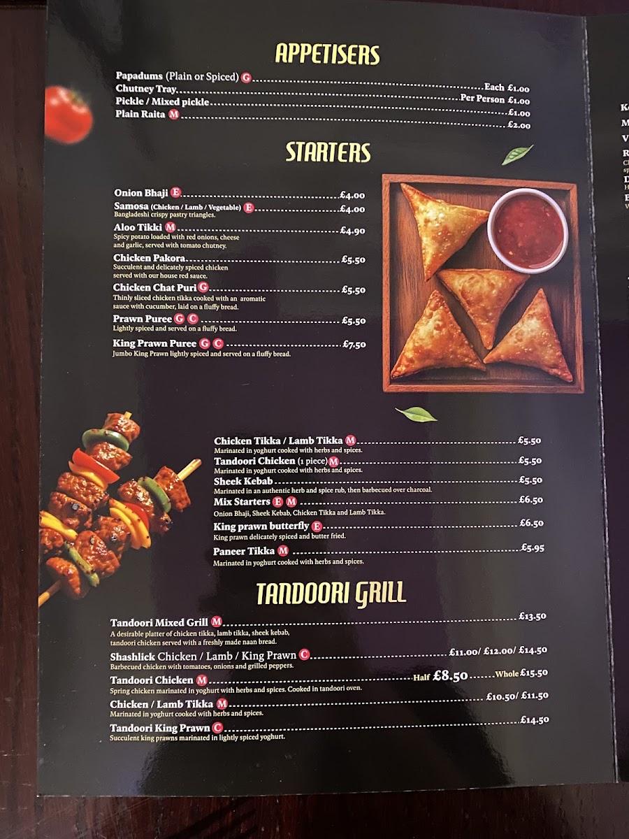 Menu Spiced Bay Indian & Bangladeshi Restaurant-5